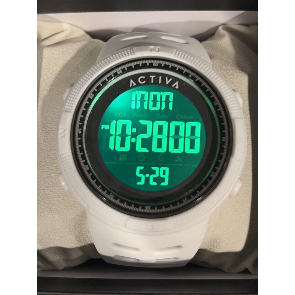 Invicta x Activa men’s watch digital essentials 50mm White Blakc ACW1915-007 - Picture 3 of 10